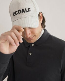 Polo Ecoalf Manga Larga Garda azul marino